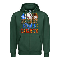 Sports Green friday night lights baseball Zipper Hoodie - Zillion Design Studio