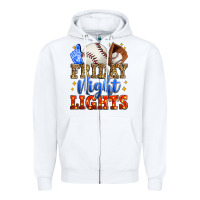 White friday night lights baseball Zipper Hoodie - Zillion Design Studio