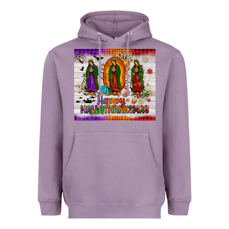 Our Lady Of Guadalupe Happy  Hallothanksmas Tumbler Heavyweight Hoodie by JahusDesignShop | Teevron