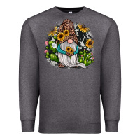 Charcoal Heather gnomes sunflower cactus Premium Sweatshirt - JahusDesignShop