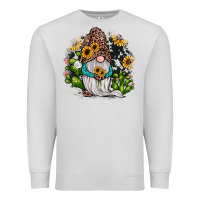 Dove Grey gnomes sunflower cactus Premium Sweatshirt - JahusDesignShop