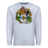 Heather Grey gnomes sunflower cactus Premium Sweatshirt - JahusDesignShop
