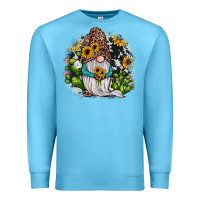 Ocean Blue gnomes sunflower cactus Premium Sweatshirt - JahusDesignShop