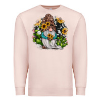Pale Pink gnomes sunflower cactus Premium Sweatshirt - JahusDesignShop