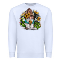 White gnomes sunflower cactus Premium Sweatshirt - JahusDesignShop