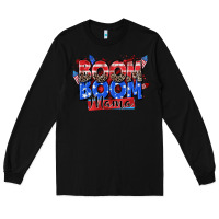 Black boom boom mama Long Sleeve Tee - Zillion Design Studio