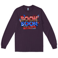Plum boom boom mama Long Sleeve Tee - Zillion Design Studio