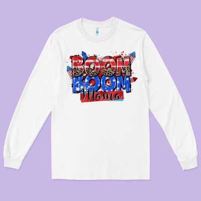 Boom Boom Mama Long Sleeve Tee Designed By Zillion Design Studio