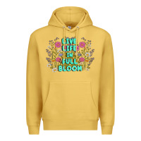 Antique Gold live life in full bloom Premium Hoodie - MaliasSmallBusiness