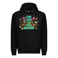 Black live life in full bloom Premium Hoodie - MaliasSmallBusiness