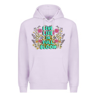 Lilac live life in full bloom Premium Hoodie - MaliasSmallBusiness