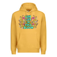 Mustard live life in full bloom Premium Hoodie - MaliasSmallBusiness