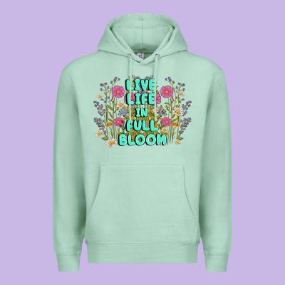 Live Life In Full Bloom Premium Hoodie Designed By Maliassmallbusiness