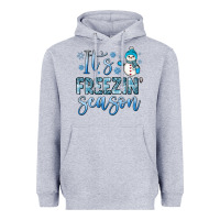 Heather Grey it s freezin season Heavyweight Hoodie - JahusDesignShop