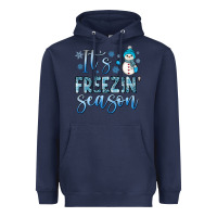 Navy it s freezin season Heavyweight Hoodie - JahusDesignShop