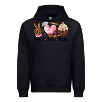 Black peace love bake Urban Hoodie - NancyCooperArtShop