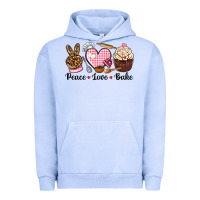 Pigment Grape Ice peace love bake Urban Hoodie - NancyCooperArtShop
