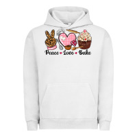 Pigment Lunar Rock peace love bake Urban Hoodie - NancyCooperArtShop