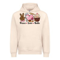 Sandshell peace love bake Urban Hoodie - NancyCooperArtShop