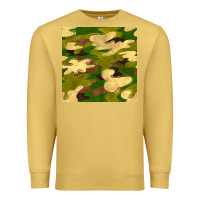 Antique Gold camouflage seamless pattern Premium Sweatshirt - BundleAndBundleShop