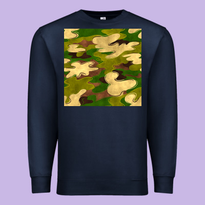Camouflage Seamless Pattern Premium Sweatshirt Designed By Bundleandbundleshop