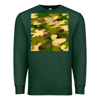 Sports Green camouflage seamless pattern Premium Sweatshirt - BundleAndBundleShop
