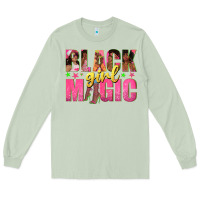 Black Girl Magic With Afro Black Women Long Sleeve Tee | Teevron