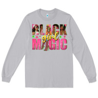 Moon Dust black girl magic with afro black women Long Sleeve Tee - texasbilliewilder