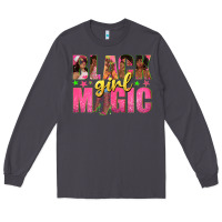 Smoke black girl magic with afro black women Long Sleeve Tee - texasbilliewilder