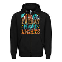Black friday night lights american football Zipper Hoodie - Zillion Design Studio