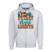 Heather Grey friday night lights american football Zipper Hoodie - Zillion Design Studio