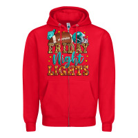 Red friday night lights american football Zipper Hoodie - Zillion Design Studio
