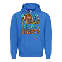 True Royal friday night lights american football Zipper Hoodie - Zillion Design Studio