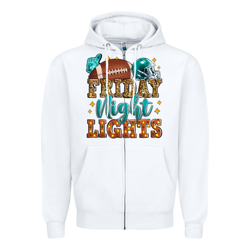 Friday Night Lights American Football Zipper Hoodie by Zillion Design Studio | Teevron