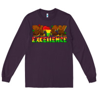 Plum black excellence juneteenth Long Sleeve Tee - texasbilliewilder