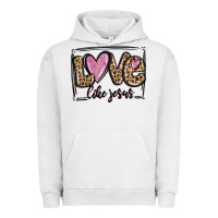 Pigment Lunar Rock love like jesus Urban Hoodie - MaliasSmallBusiness