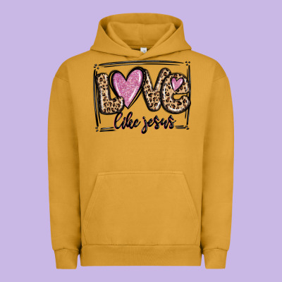 Love Like Jesus Urban Hoodie Designed By Maliassmallbusiness