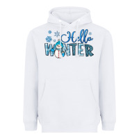 White hello winter Heavyweight Hoodie - JahusDesignShop
