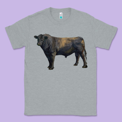 Black Angus Bull Classic Tee Designed By Ranaportraitstore