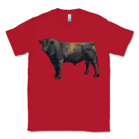 Red black angus bull Classic Tee - RanaPortraitStore
