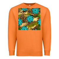 Carrot camouflage leopard gemstone seamless pattern Premium Sweatshirt - BundleAndBundleShop