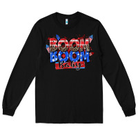 Black boom boom baby Long Sleeve Tee - Zillion Design Studio