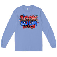 Colony Blue boom boom baby Long Sleeve Tee - Zillion Design Studio