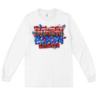 White boom boom baby Long Sleeve Tee - Zillion Design Studio
