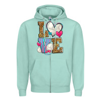 Seafoam love volleyball Zipper Hoodie - Zillion Design Studio
