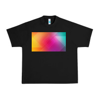 Black multicolor abstract lines Urban Heavy Tee - chombo