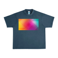 Midnight Navy multicolor abstract lines Urban Heavy Tee - chombo