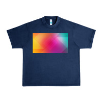 Navy multicolor abstract lines Urban Heavy Tee - chombo