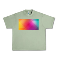 Oil Green multicolor abstract lines Urban Heavy Tee - chombo