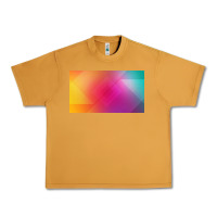 Peanut Butter multicolor abstract lines Urban Heavy Tee - chombo
